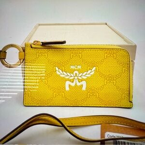 MCM Himmel Lanyard & Card Case NEW